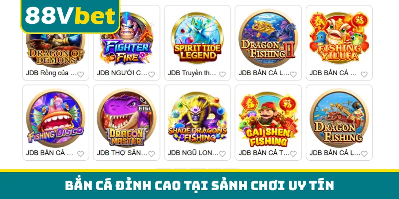 Bắn cá đỉnh cao tại sảnh chơi uy tín