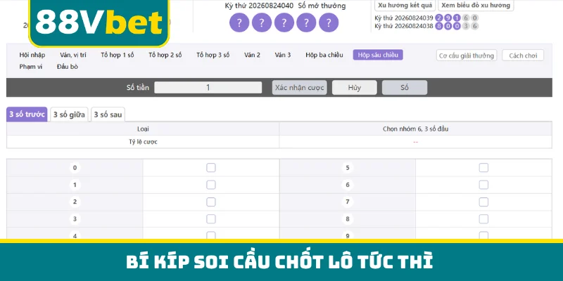 Bí kíp soi cầu chốt lô tức thì