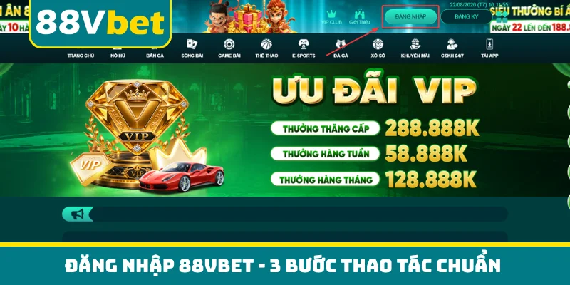 Đăng nhập 88VBET
