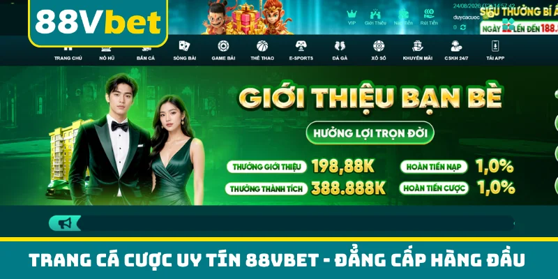 Trang cá cược uy tín 88VBET